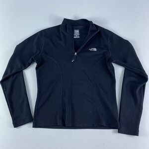 The North Face Flight Series Jacket Womens Small Black Long Sleeve TNF 1/4 Zip